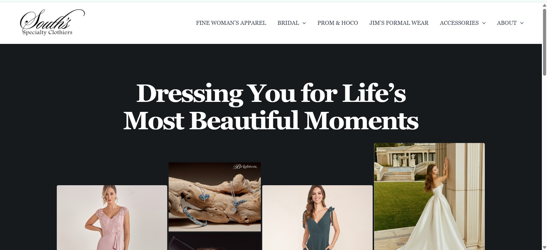 South's Specialty Clotheirs Website